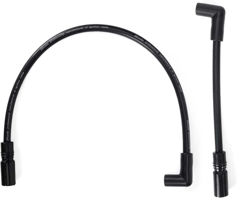 Atesilor 10.4mm Spark Plug Wires Ignition Coil Wires Compatible with Harley-Davidson Big Twin Dyna Super Glide/Wide Glide/Low Rider 2000-2017 & Softail Springer/Slim/Deluxe/Deuce 1999-2017 - Image 1